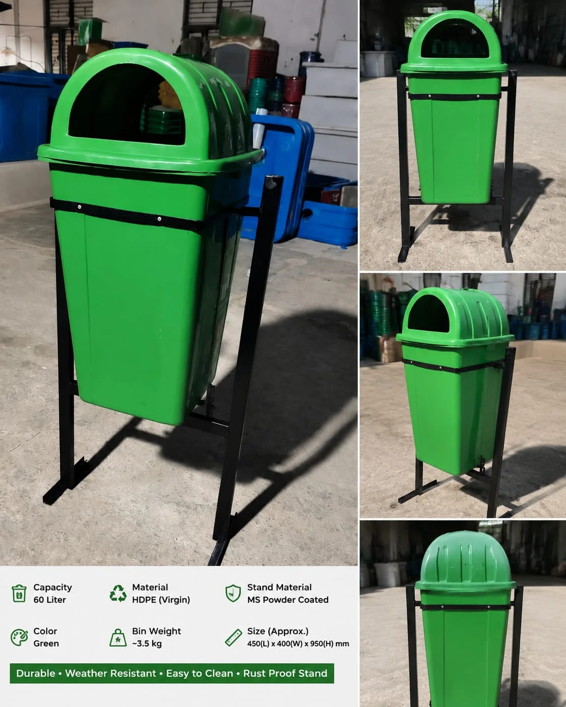 FRP (Fiber Reinforced Plastic) Dustbin