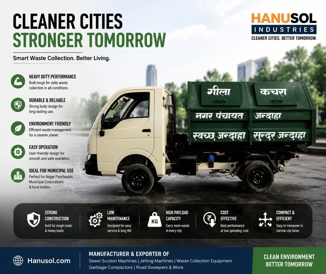 Tata Ace Garbage Tipper Hopper Van